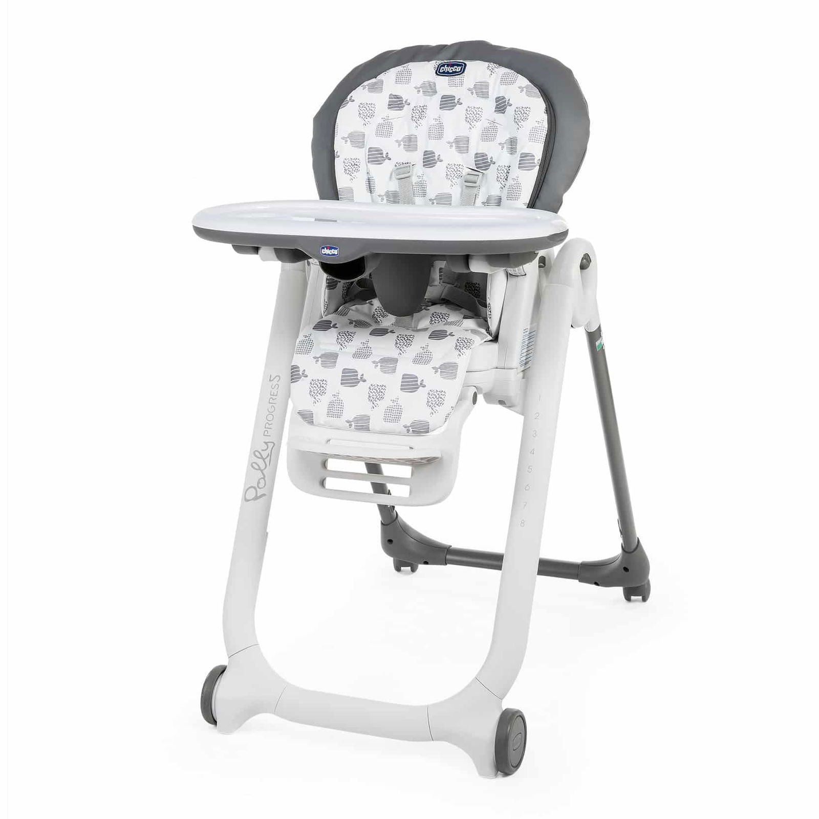 Chicco Chaise haute Polly Progres5 Gris Silver