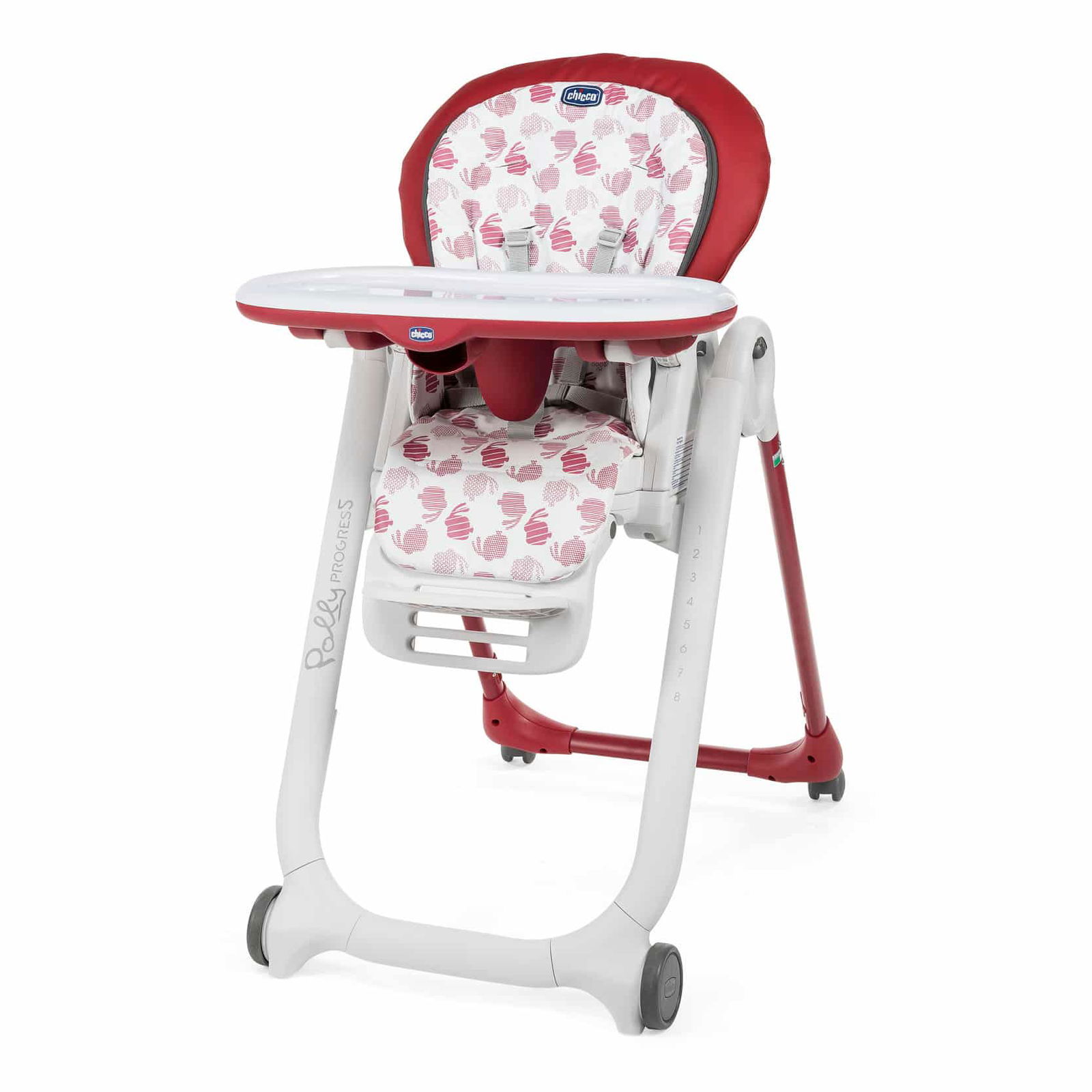 Chicco Chaise haute Polly Progres5 Rouge