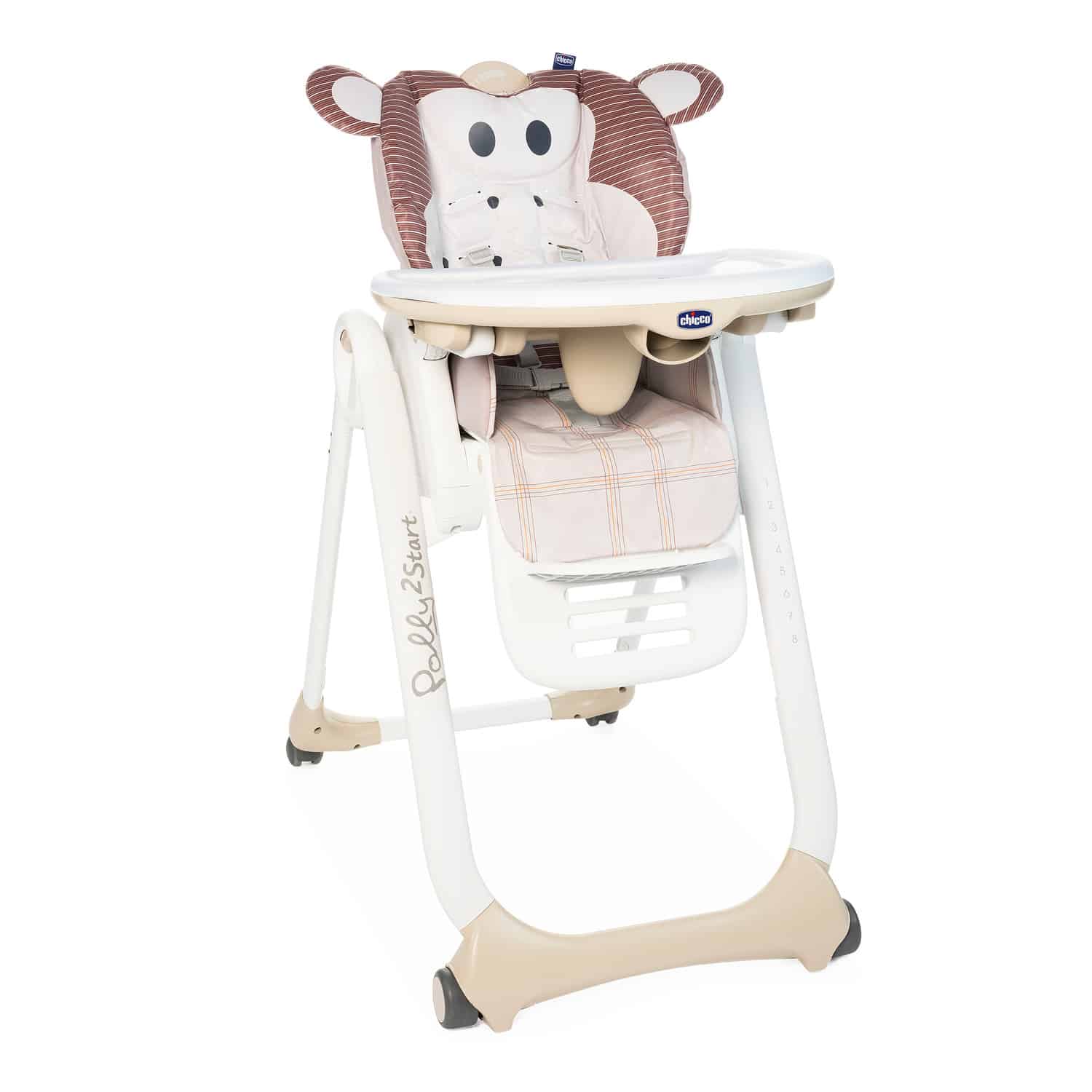 Chicco Chaise Polly 2 Start 4 roues Brun