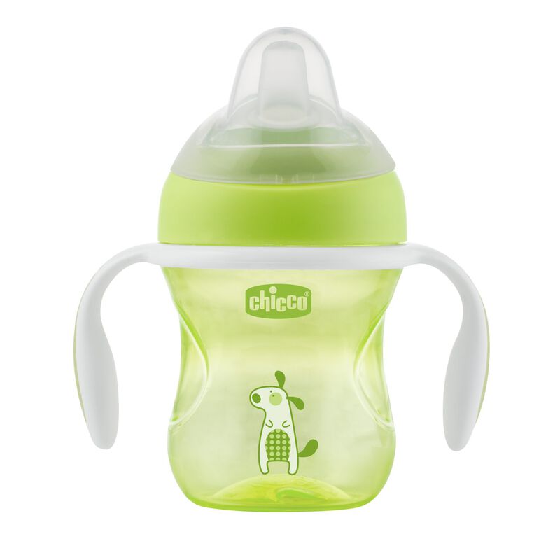 Chicco Tasse Transition bec souple silicone 4m+ Vert