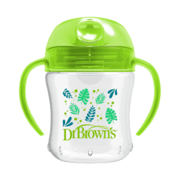 Dr. Brown’s Gobelet transition 180ml avec poignées 6m+ – Vert