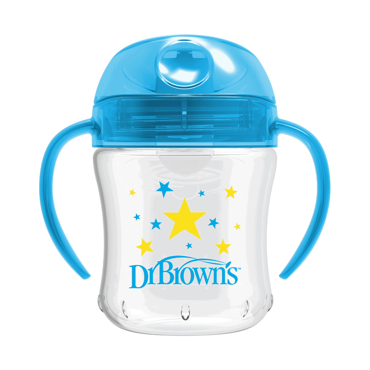 Dr. Brown’s Goblet transition 180ml avec poignées 6m+ – Bleu