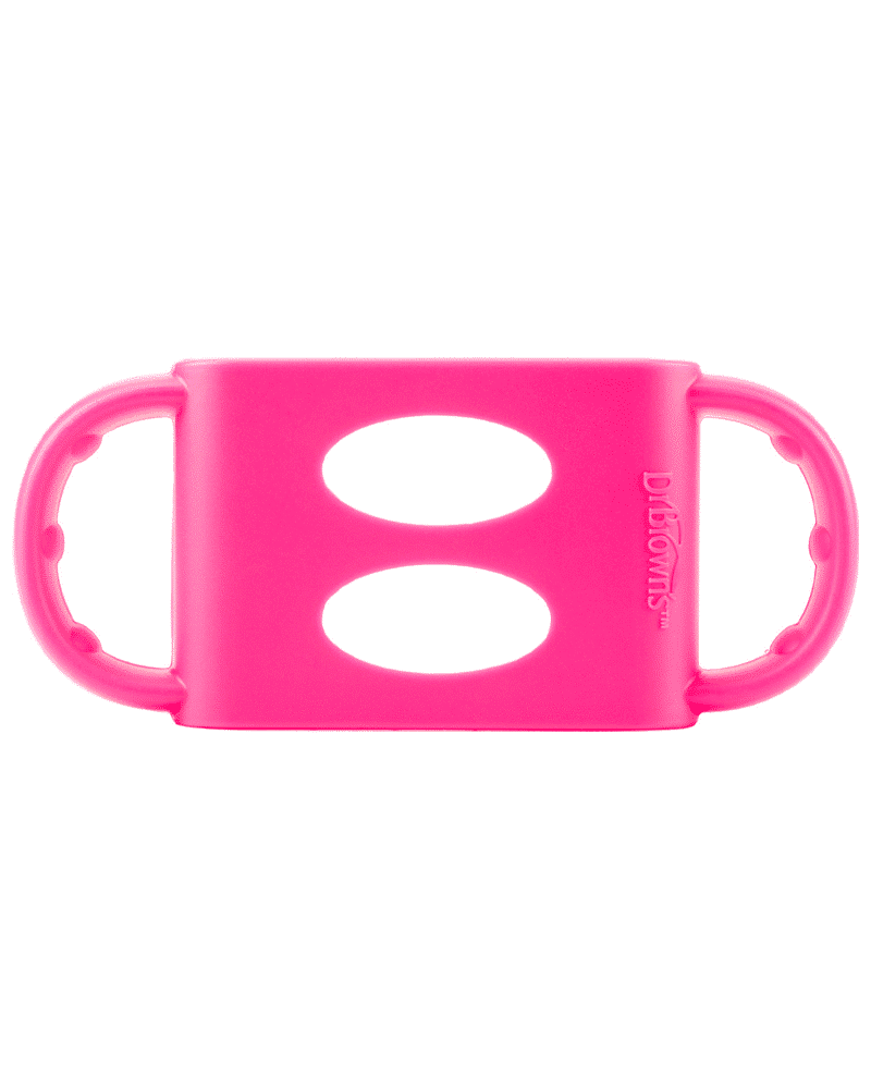 Dr. Brown’s Poignées en Silicone pour Biberons et Gobelets – Rose