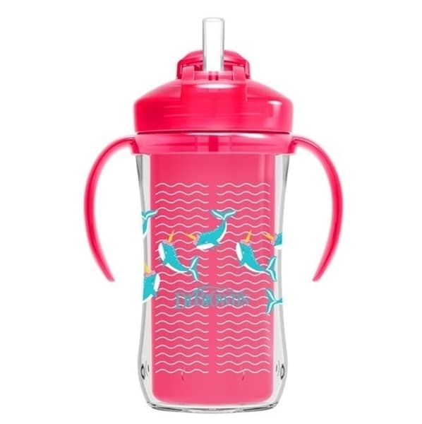 Dr.Brown’s Tasse Thermos avec Paille 300 ml Rose 12m+