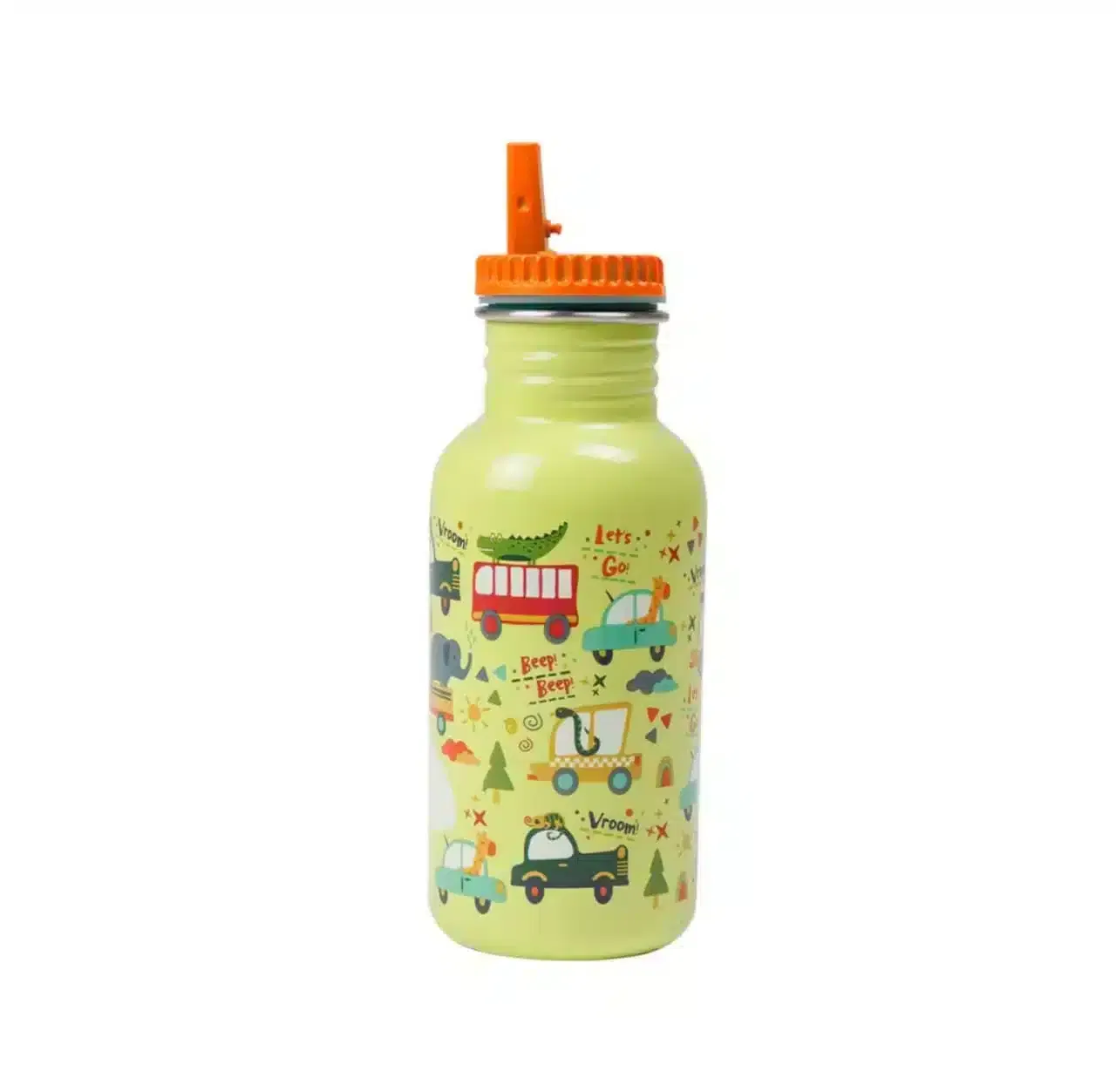 Eurekakids Gourde à Paille Vert Voiture