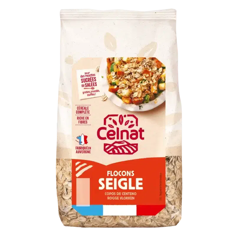 Flocons de Seigle Celnat Bio 500g