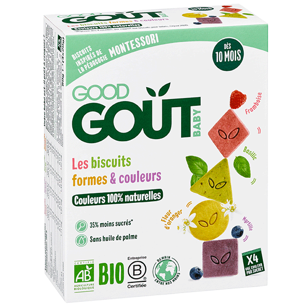 Good Goût Biscuits Formes et Couleurs 10m+