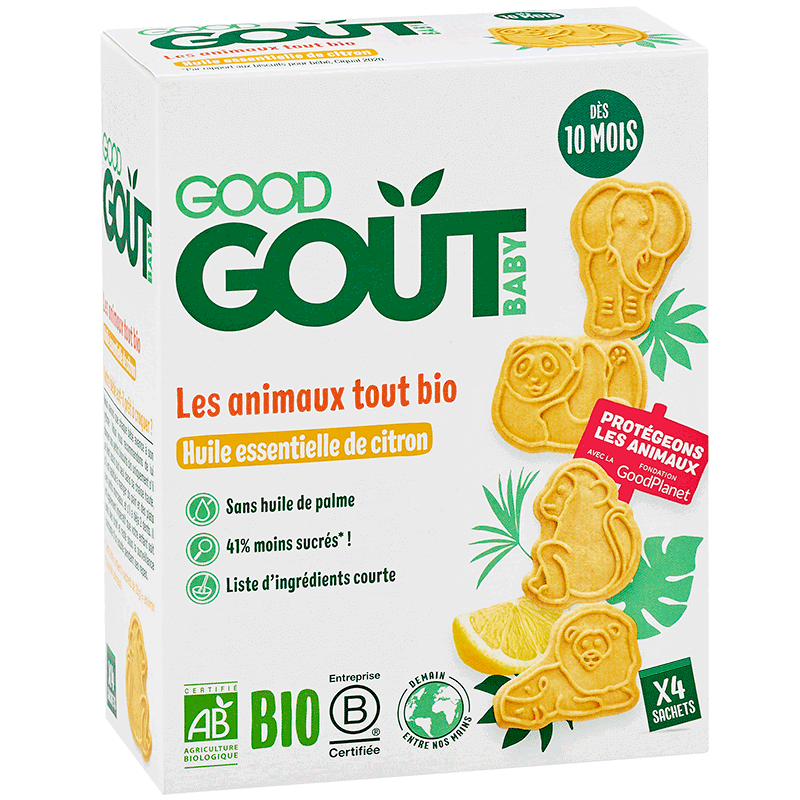 Good Goût Biscuits Les animaux tout Bio 10m+
