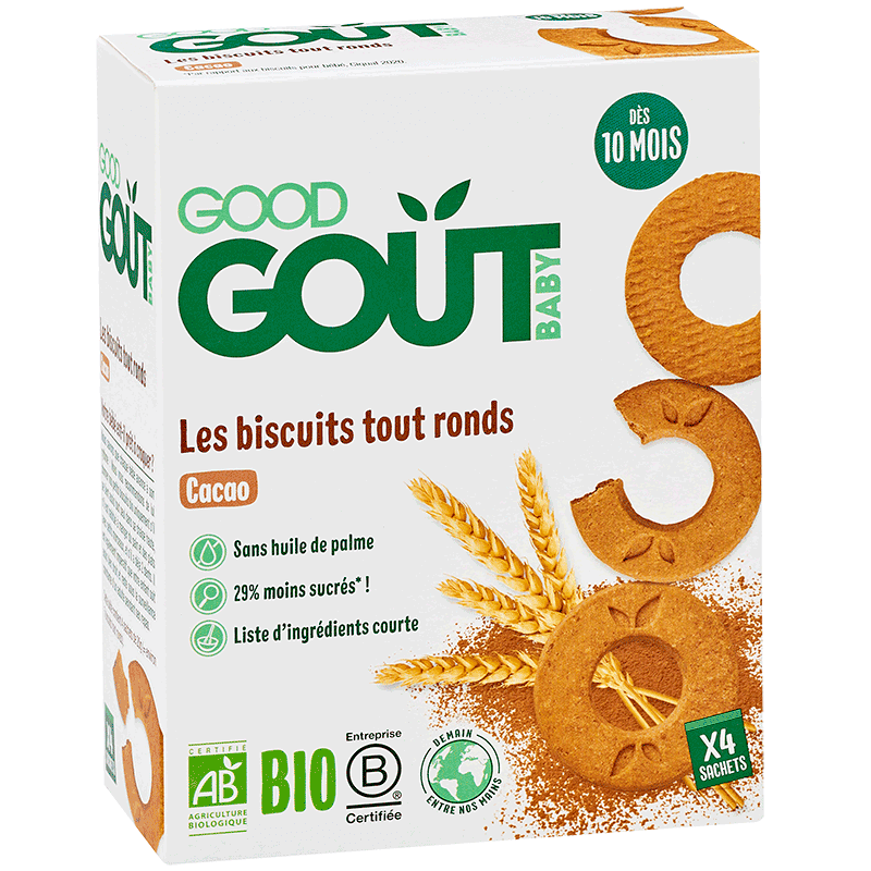 Good Goût Biscuits Tout Ronds Cacao 10m+
