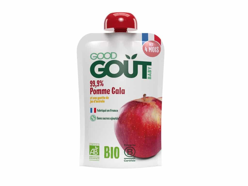 Good Goût Gourde de Fruits Pomme Gala 120g 4mois+