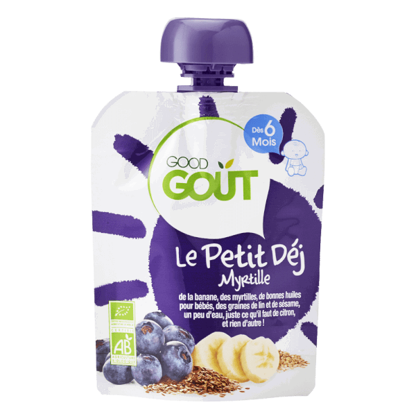Good Goût Gourde Le petit Déj Myrtille- dès 6 mois