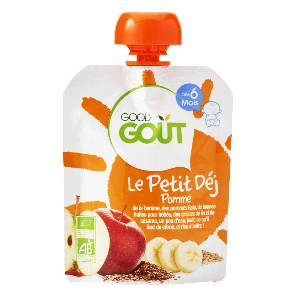 Good Goût Gourde Le petit Déj Pomme – dès 6 mois