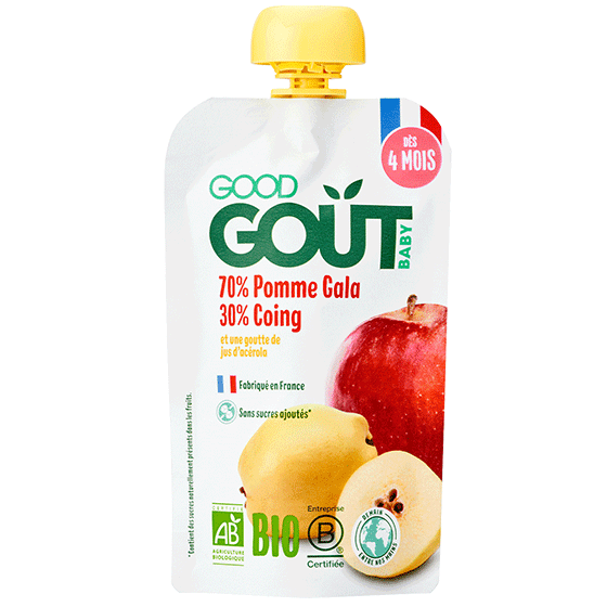 Good Goût Gourde Pomme Coing 4m+