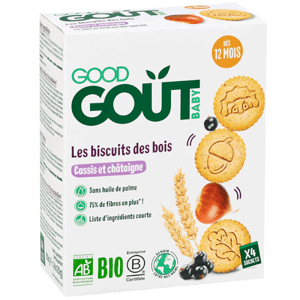 Good Goût Les Biscuits des Bois – Cassis et Châtaigne 12m+