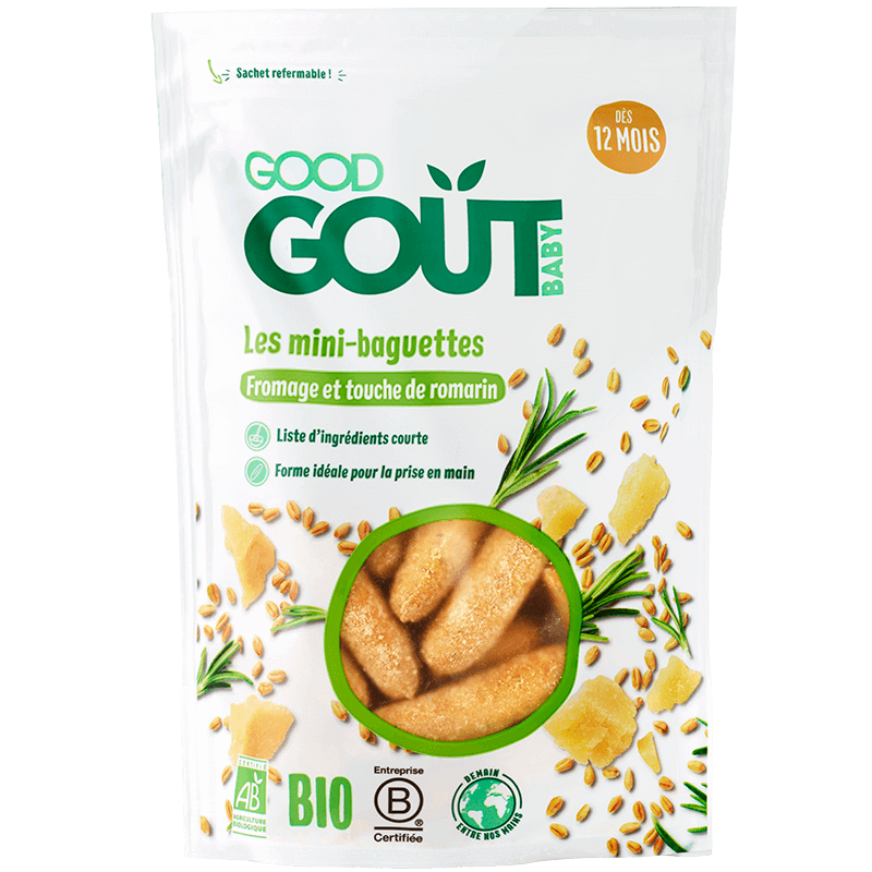 Good Goût Mini baguettes au Fromage et romarin 12m+