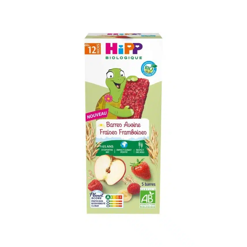 Hipp Barres Fraises Framboises Bio 12mois+