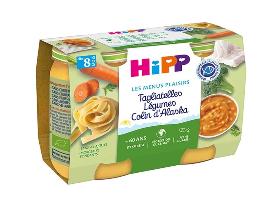 Hipp Tagliatelles Légumes Colin d’Alaska Dès 8 mois