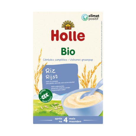 Holle Bouillie Bio Crème de Riz 4mois+ | Sans lait Sans gluten