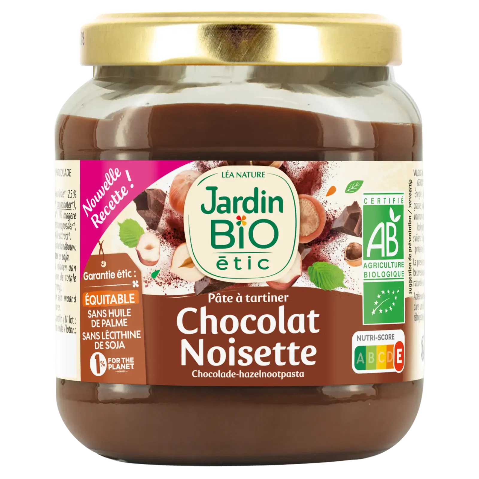 Jardin Bio étic Pâte à tartiner Chocolat Noisette Bio 350g