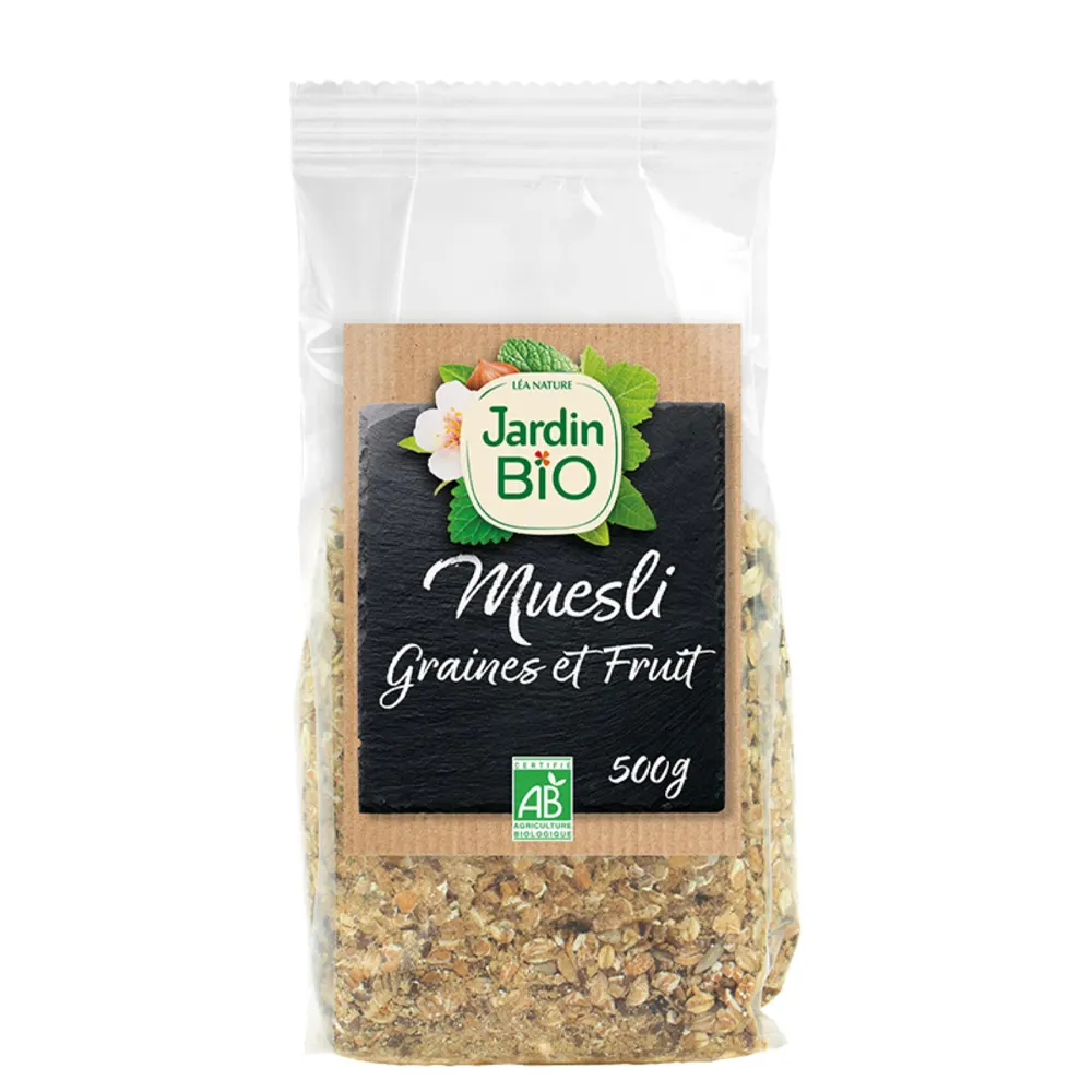 Jardin Bio Muesli Bio aux Chocolat sans Sucre Ajouté 500g