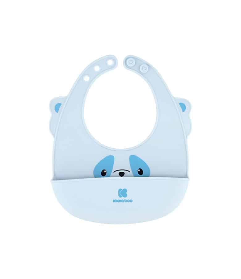 Kikkaboo Bavoir en silicone Bleu