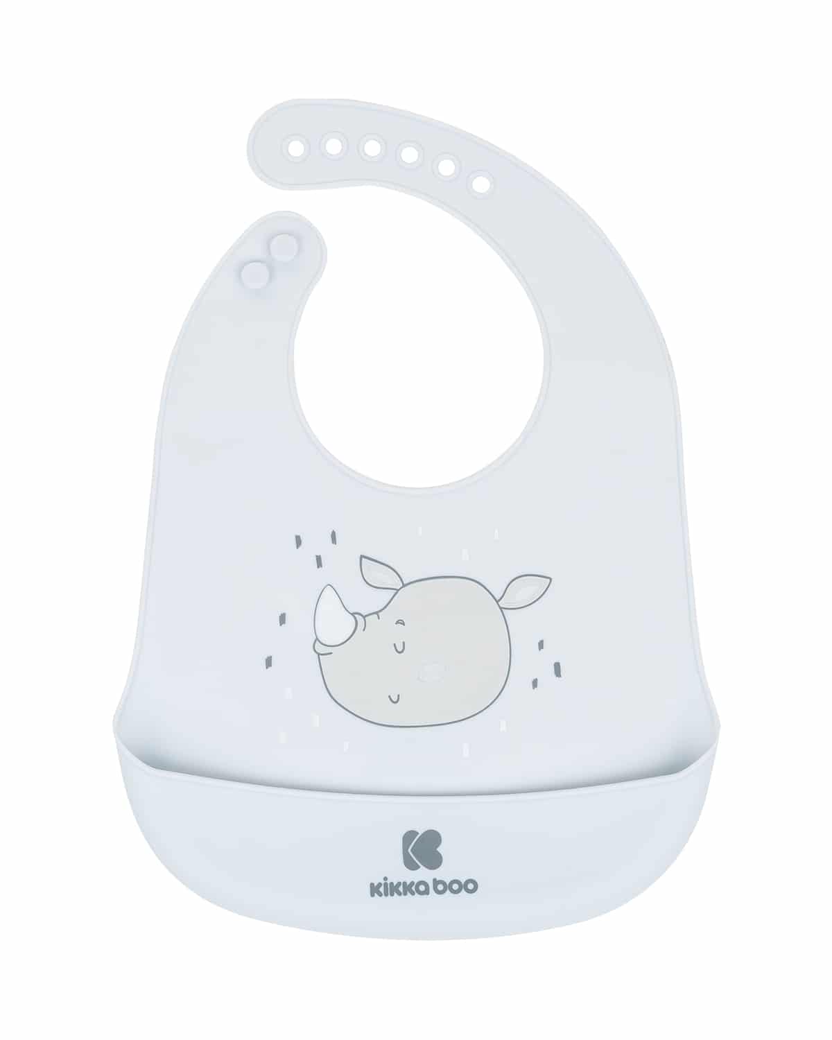 Kikkaboo Bavoir en silicone Savanna Bleu