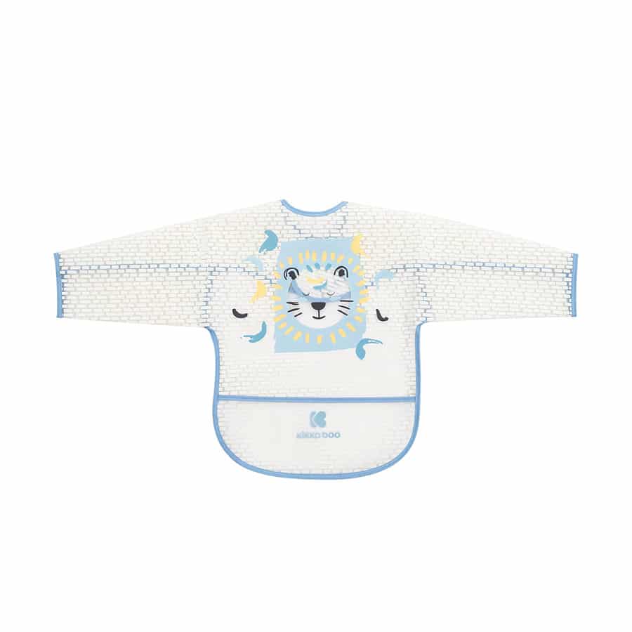 Kikkaboo Bavoir manches longues Arty Blue