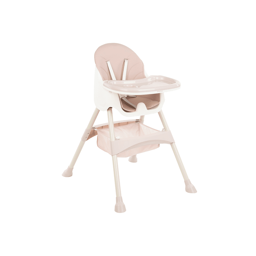 KikkaBoo Chaise haute Brie Rose