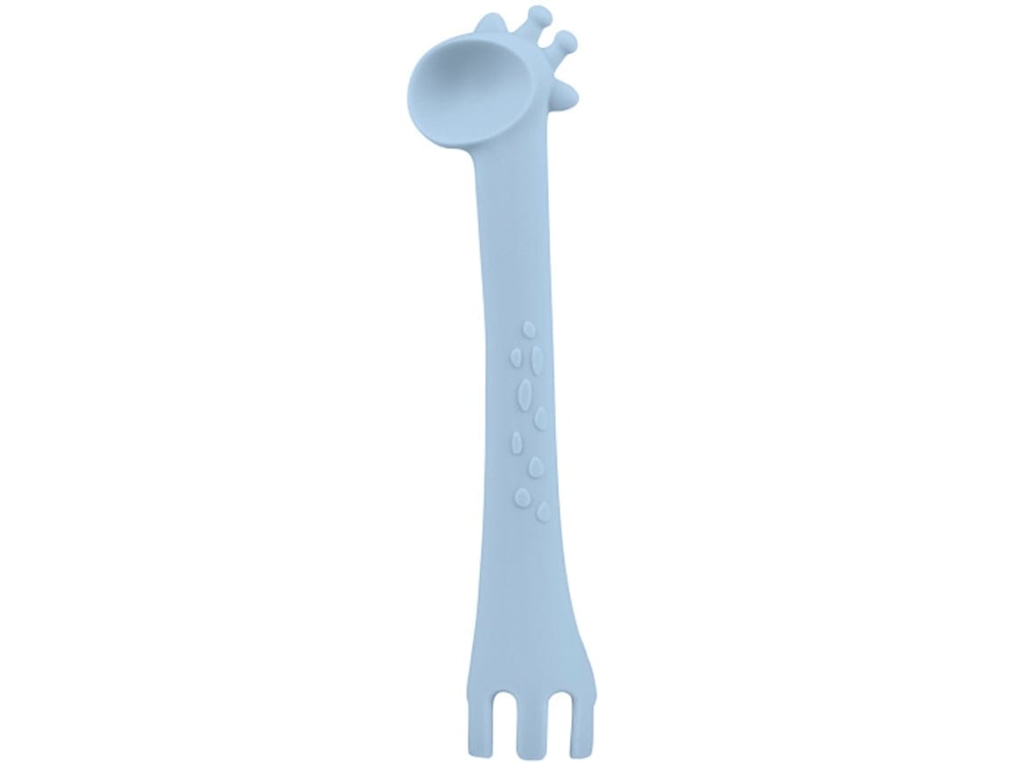 Kikkaboo Cuillère en silicone Girafe Bleu