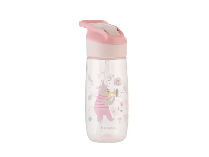Kikkaboo Gobelet avec bec verseur en silicone 12mois+ 450ml – Rose Festival de Musique