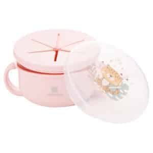 KikkaBoo Snack bol 2 en 1 Rose