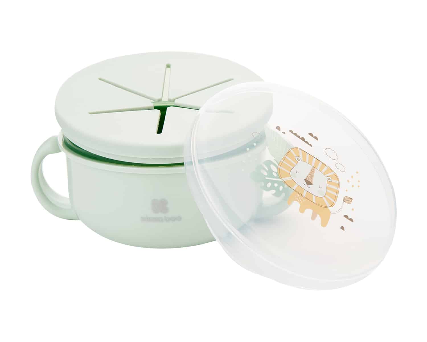 KikkaBoo Snack bol 2 en 1 Vert