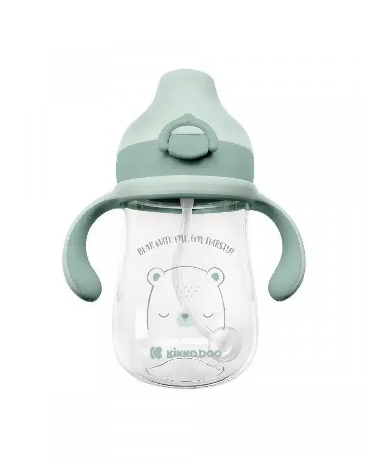 Kikkaboo Tasse à bec verseur 300ml tritan bear with me vert