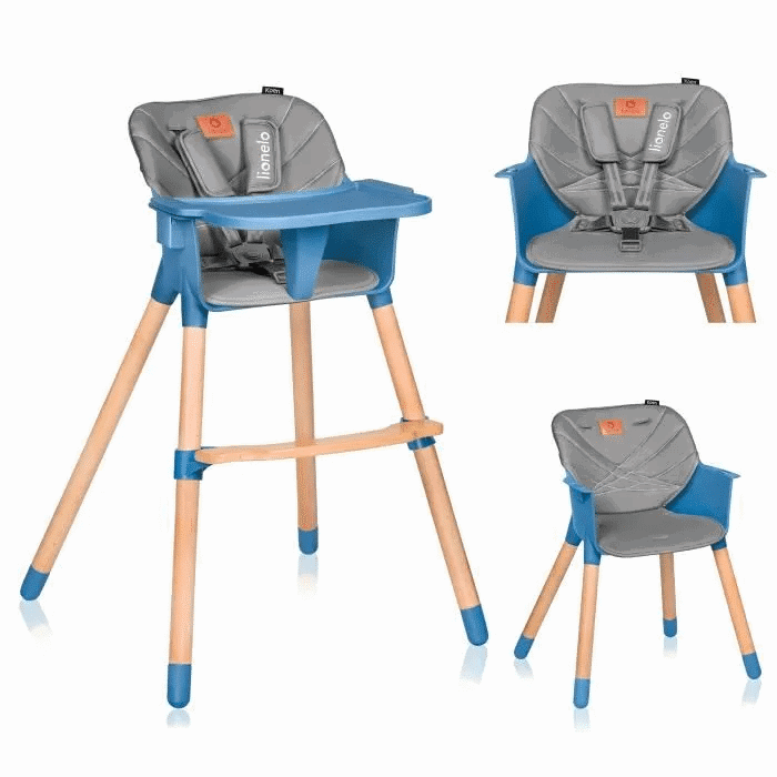 Lionelo Koen Chaise Haute Évolutive 2 en 1 Blue Sky