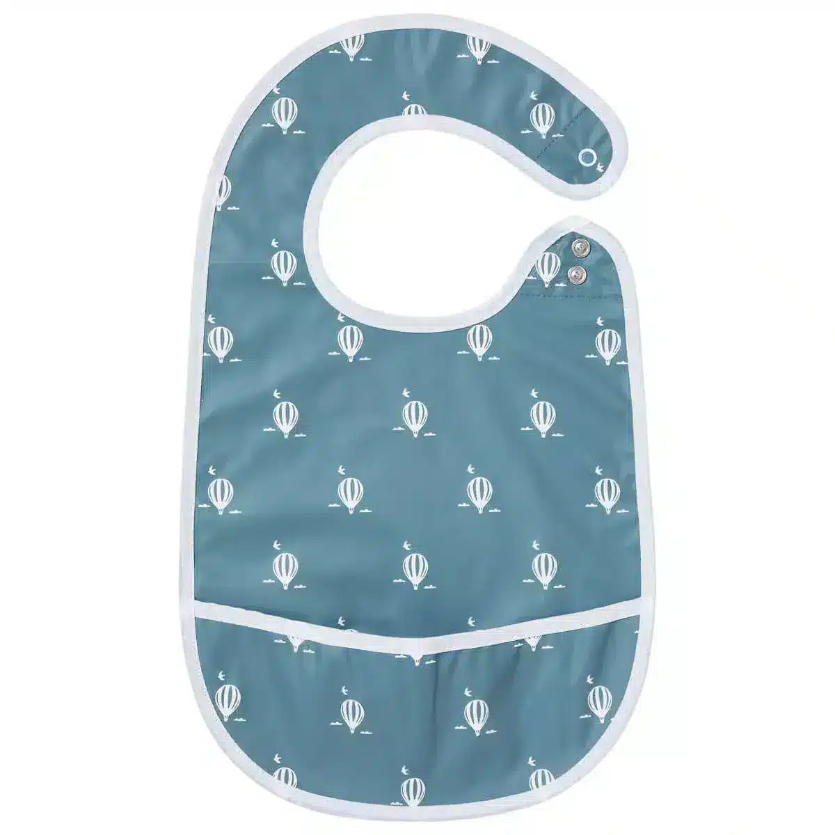 Little Band Bavoir à poche Montgolfière – Coton enduit 6m+