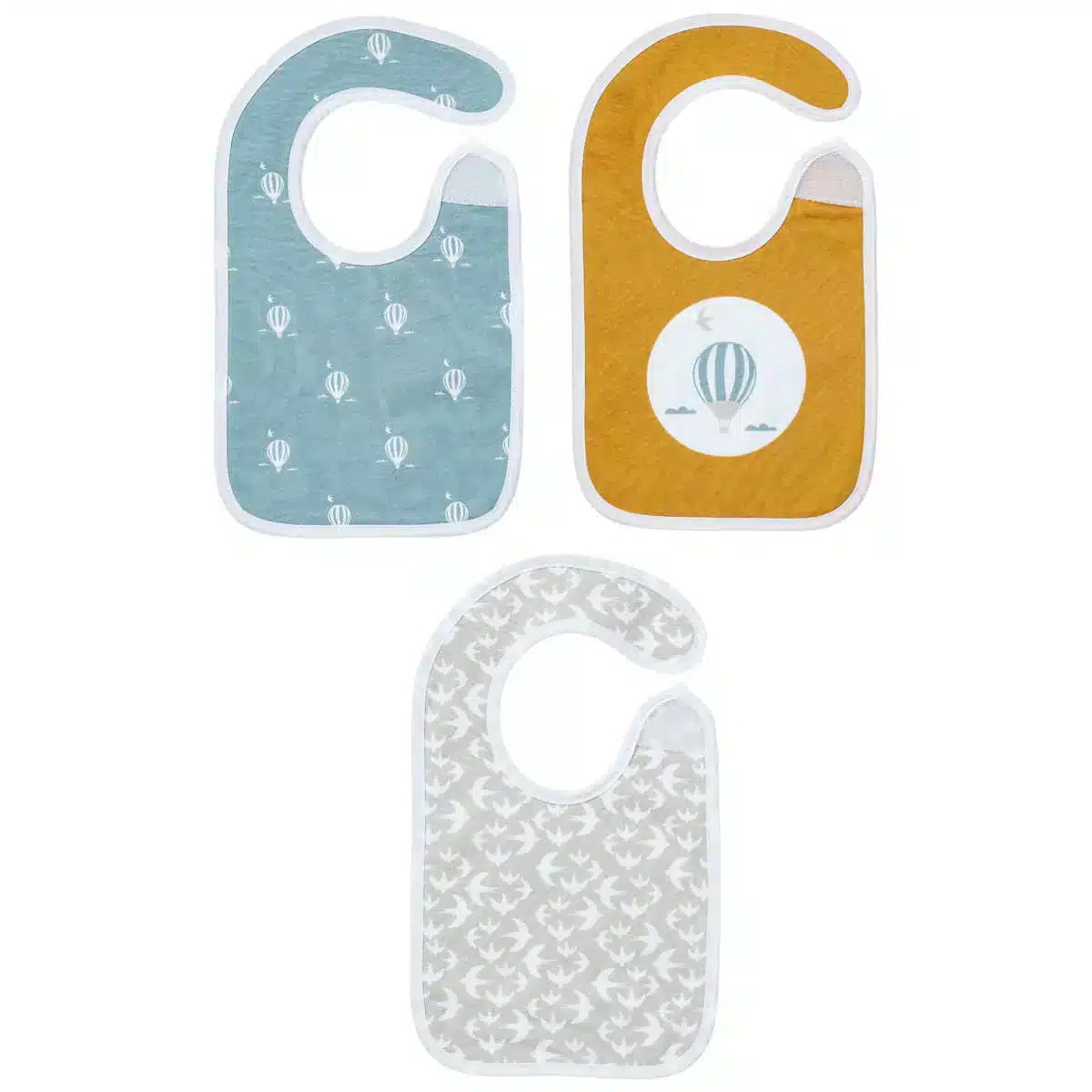 Little Band Lot de 3 bavoirs naissance 17 x 29 cm