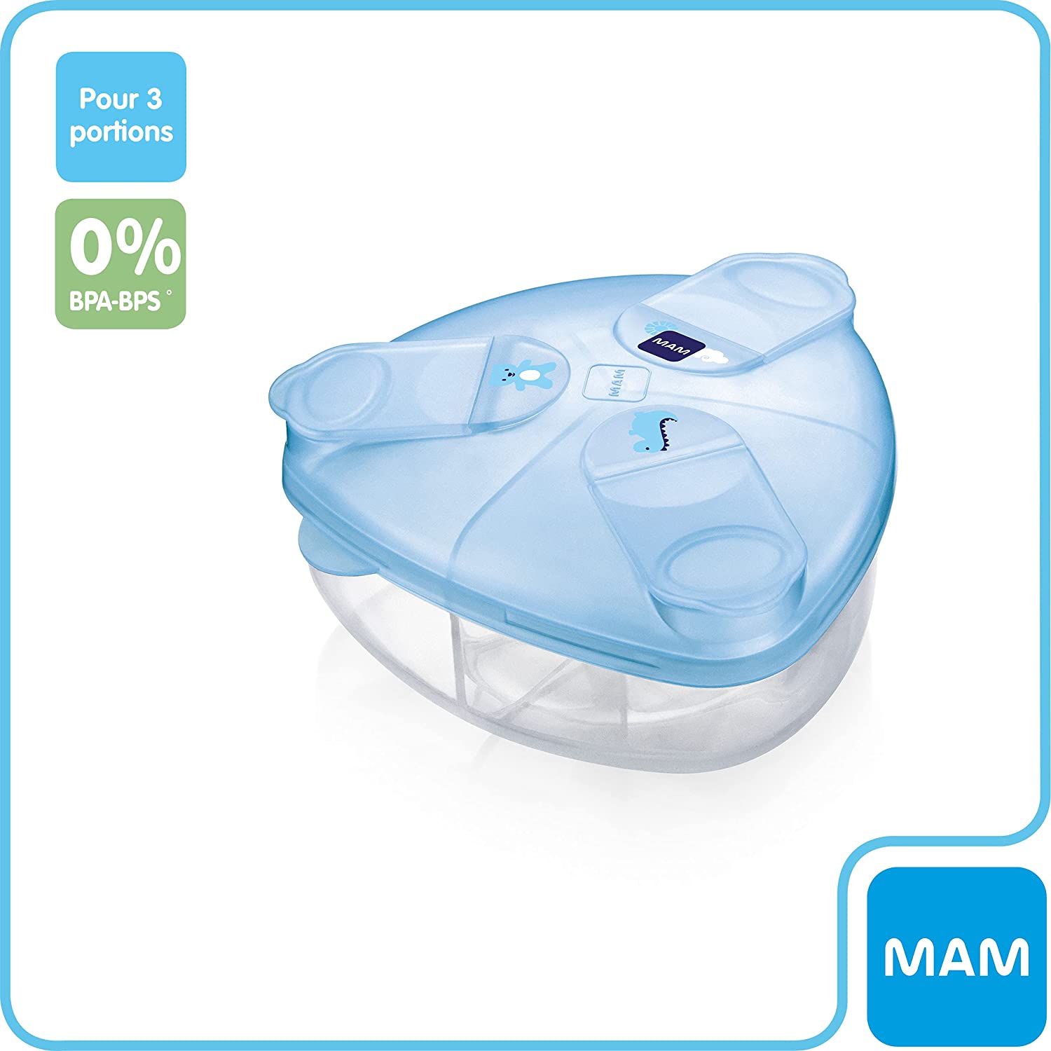 Mam Boîte doseuse de lait Bleu