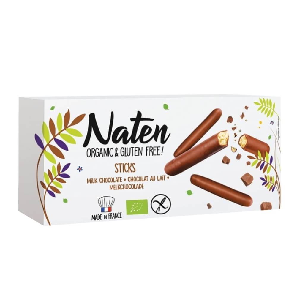 Naten Batonnets Choco Lait Bio Sans Gluten 130g
