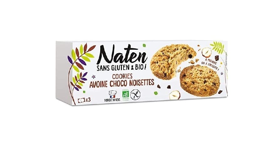 Naten Cookies Avoine Choco Noisettes Bio Sans Gluten 120g