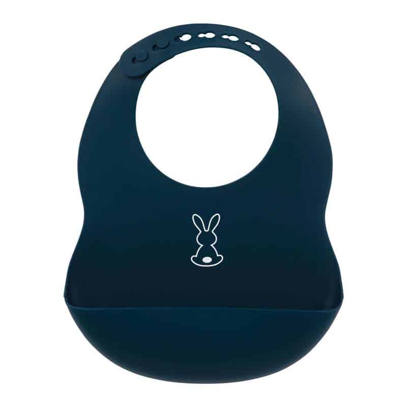 Nattou Bavoir en Silicone Bleu Marine