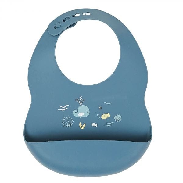 Nattou Bavoir en Silicone – Bleu Infini
