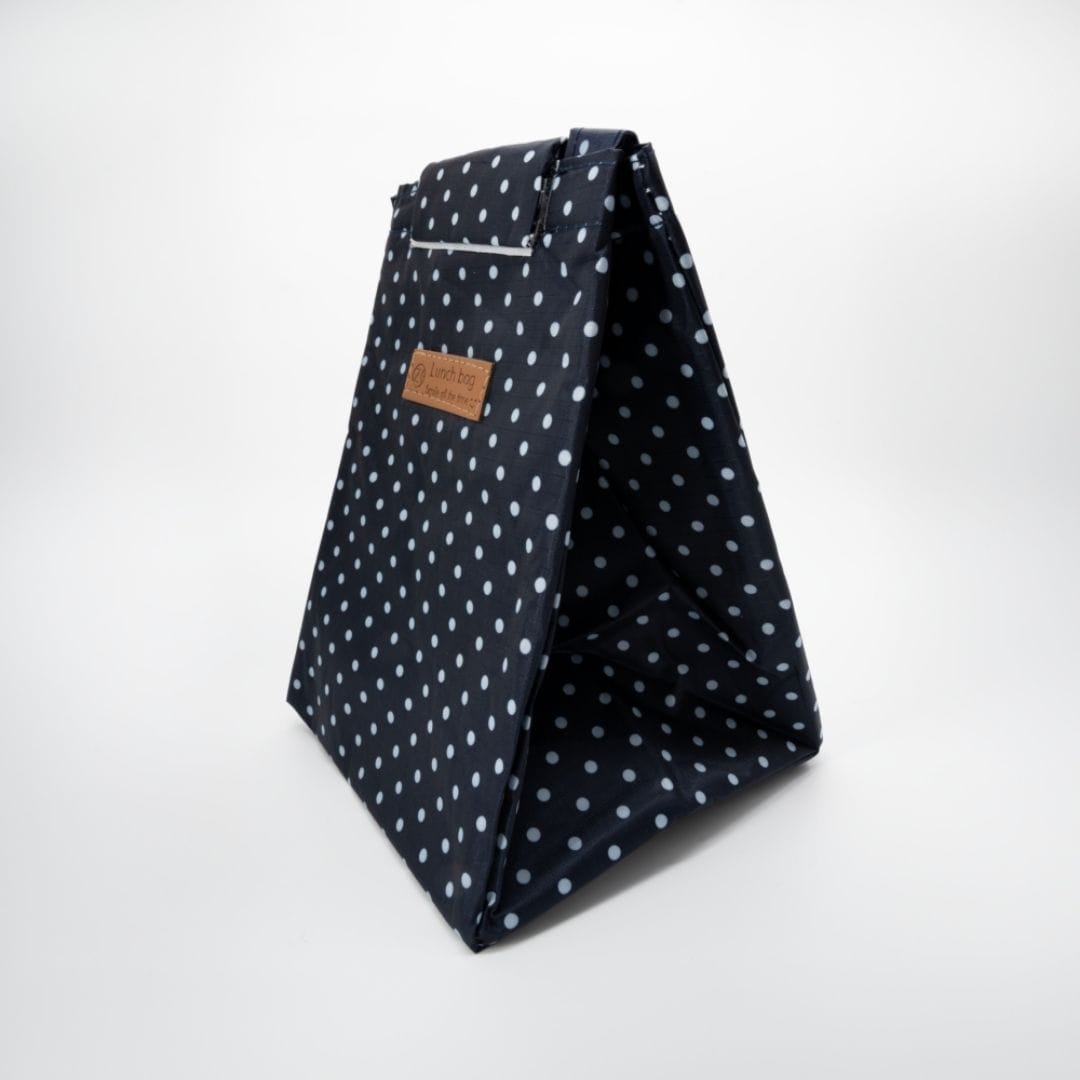 Nildor Lunch Bag sac isotherme – Bleu à pois