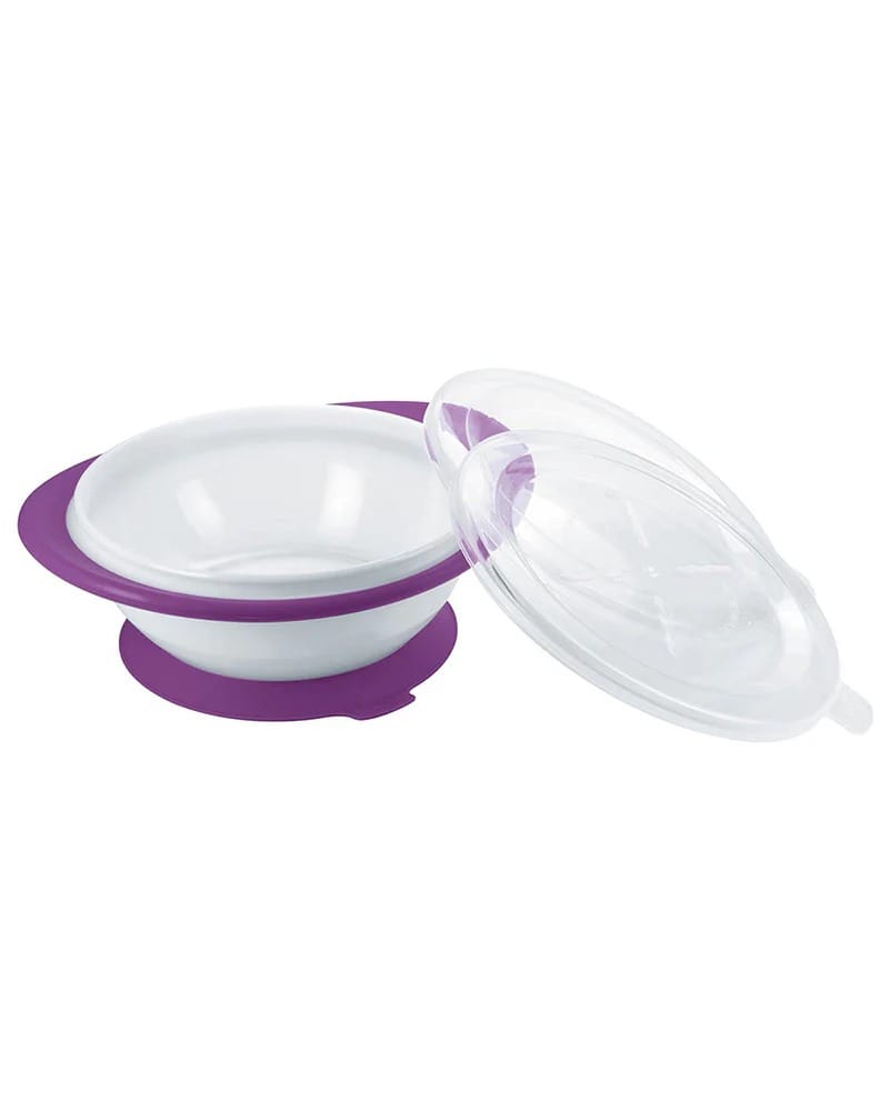 Nuk Bol d’Apprentissage avec Couvercle – Violet
