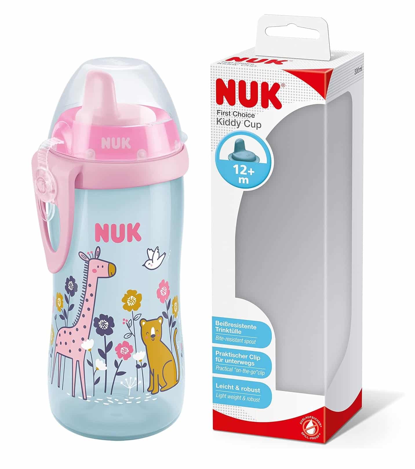 Nuk Kiddy Cup 300ml 12m+ Rose