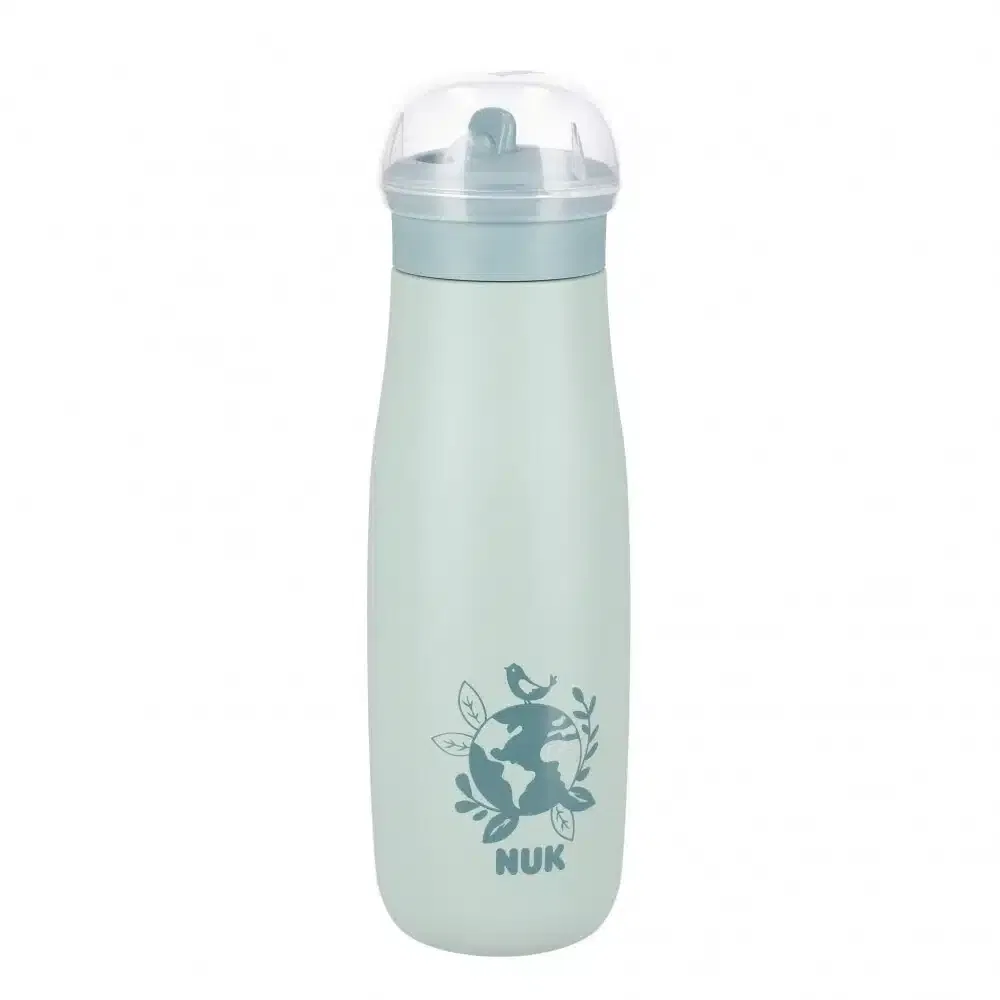 Nuk Mini-Me Flip en acier inoxydable 500ml avec bec verseur 2 en 1 – Vert