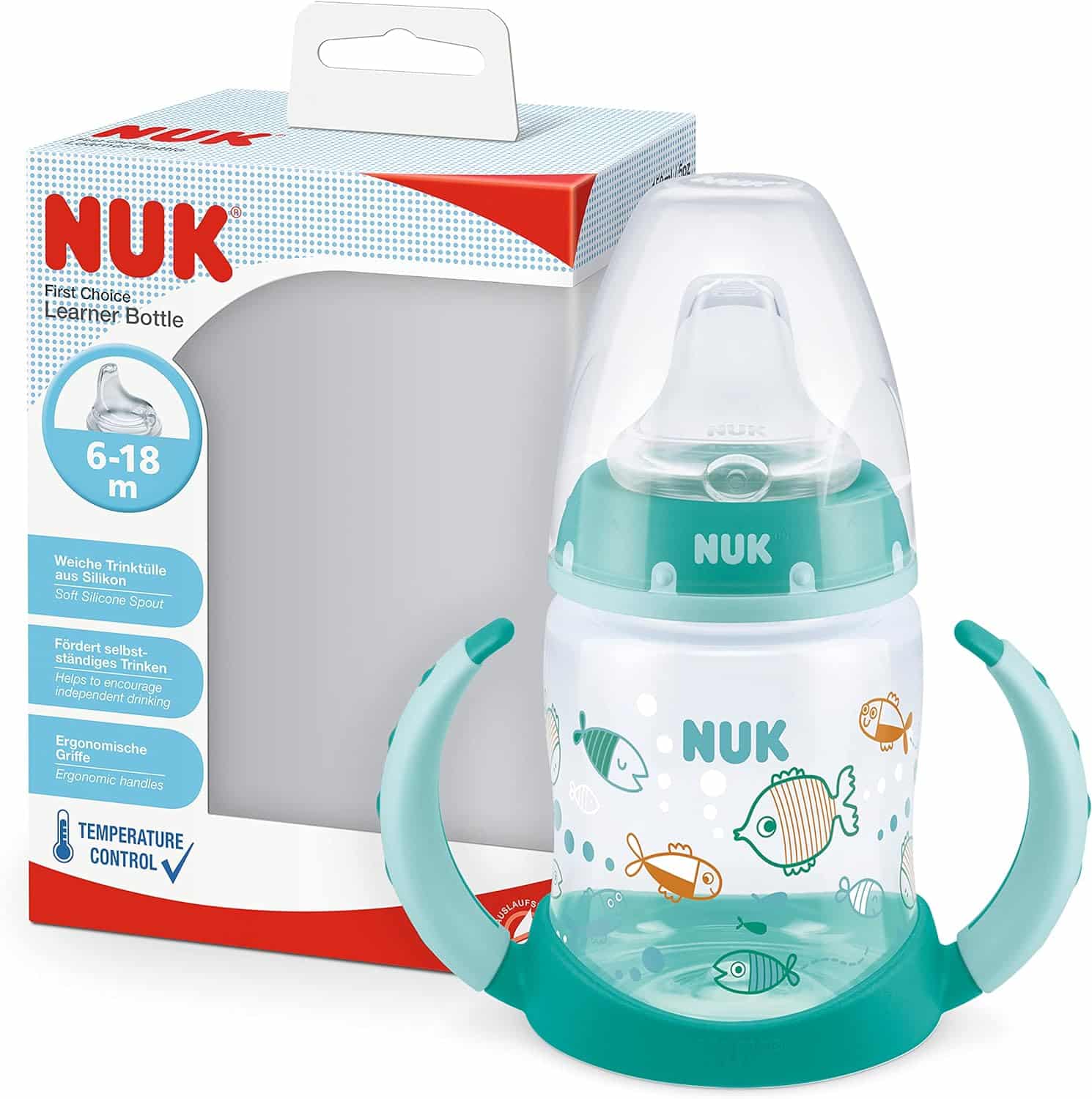 Nuk Tasse d’apprentissage 6-18mois 150ml Vert