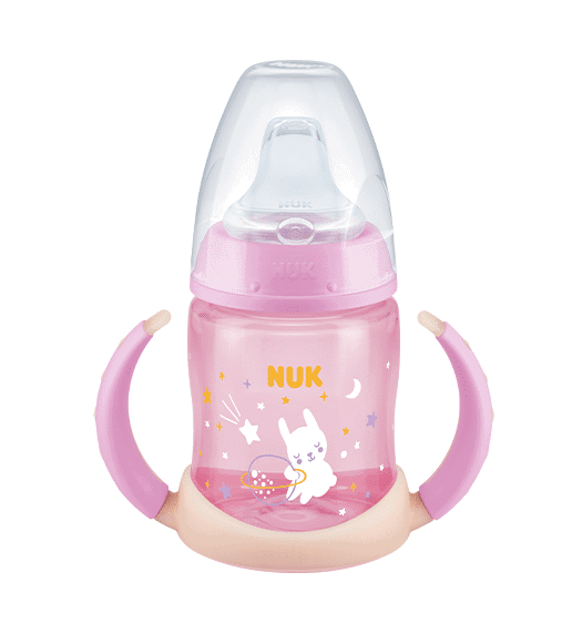 Nuk Tasse d’apprentissage First Choice Night 150ml Rose 6-18mois