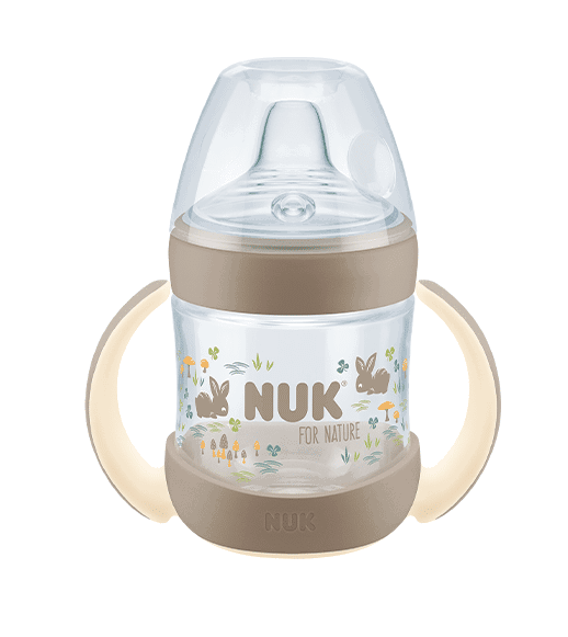 Nuk Tasse d’apprentissage for Nature 150ml avec Temperature Control Dès 6mois Beige