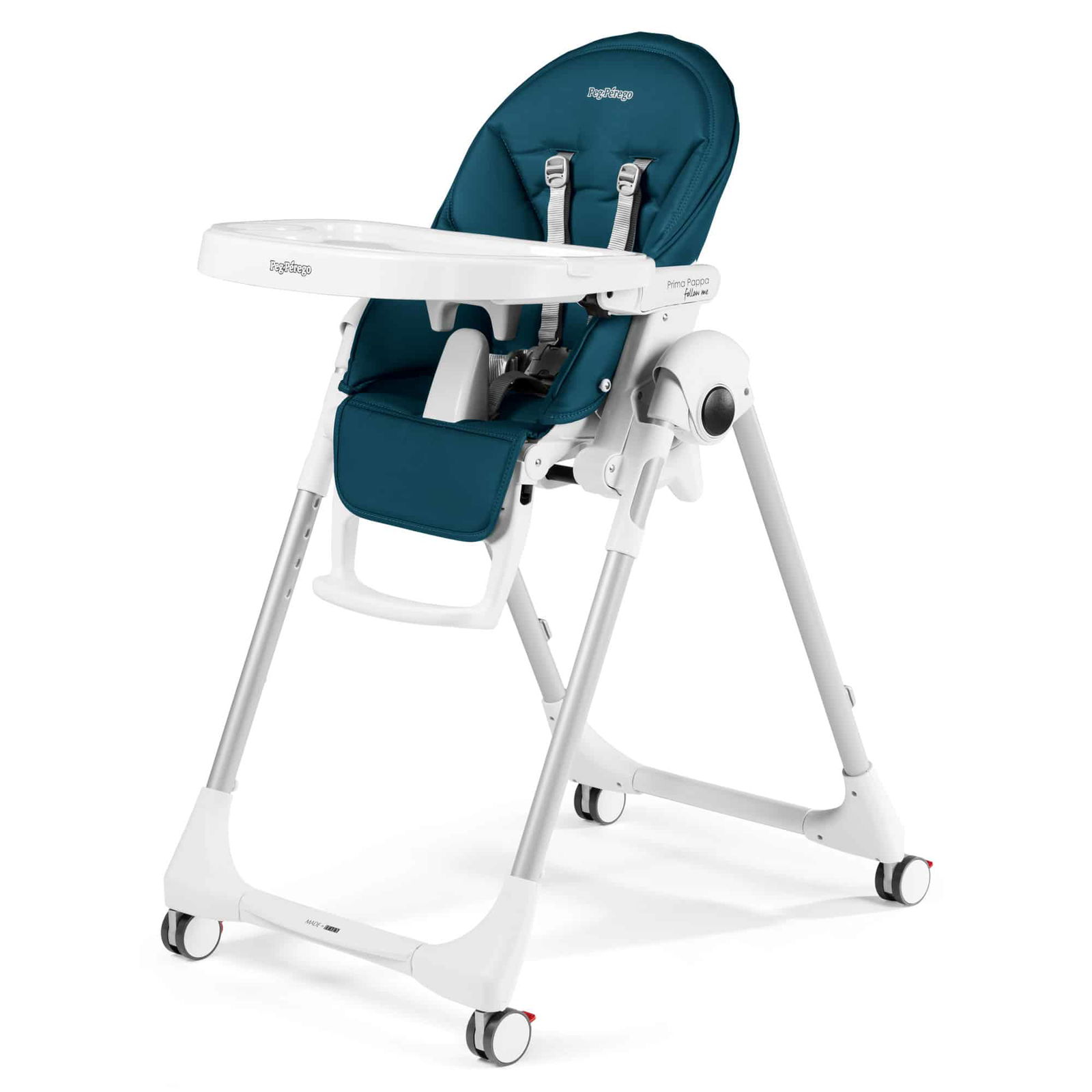 Peg Perego Chaise Haute Prima Pappa Follow Me Petrolio