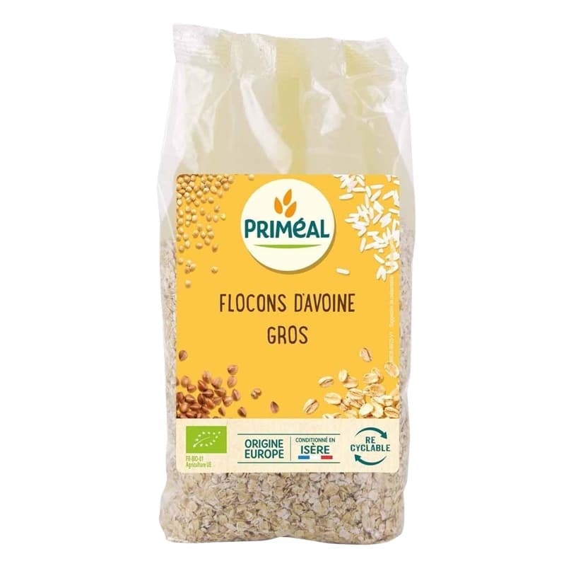 Primeal Flocons d’Avoine Gros 500g